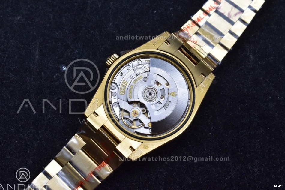 904L Mark with V5 Steel 36 vr3255 Weight) Bracelet Best Edition Roman on Dial President Gold (Gain YG DayDate QF 1121